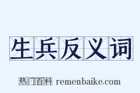 生兵反义词是什么意思的图片
